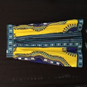 Wax Print Dashiki Skirt